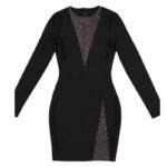 Bandażowa czarna sukienka mini rozmiar XS