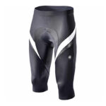 Spodenki rowerowe kolarskie damskie S czarno-białe wkładka piankowa oddychające elastyczne