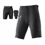 Krótkie męskie spodenki rowerowe z wkładką 4D czarne