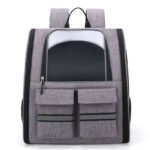 Plecak szary transportowy dla kota lub psa