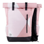 Funkcjonalny plecak miejski różowy rolltop 27-30L – idealny do pracy, szkoły i na co dzień