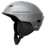 Kask narciarski M 52-58 cm szary sportowy