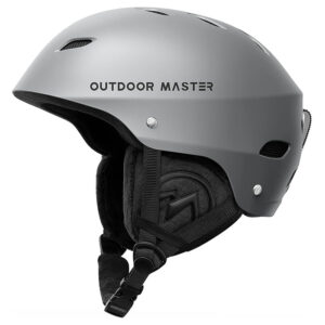 Kask narciarski M 52-58 cm szary sportowy