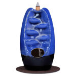 Ceramiczny kominek zapachowy wodospad z kadzidełkami w zestawie