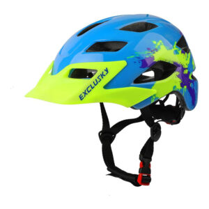Kask rowerowy dziecięcy z daszkiem M 50-57 cm