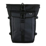 Plecak miejski na co dzień wodoodporny z klamrami czarny