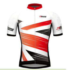 Koszulka rowerowa męska aerodynamiczna EU 2XL Czerwono-biała