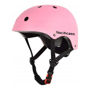 Kask na rower hulajnogę rolki różowy M 54-58 cm