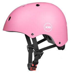 Kask ochronny różowy na rower hulajnogę deskorolkę S 48-54 cm