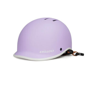 Kask rowerowy miejski fioletowy rozmiar L 56-61 cm