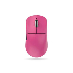 Bezprzewodowa myszka optyczna 2.4GHz różowa ergonomiczna
