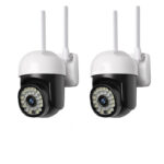 Zestaw 2x Kamera zewnętrzna WiFi IP66 obrotowa 1080p
