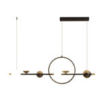 Lampa wisząca żyrandol nowoczesny LED czarno-złota