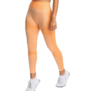 Legginsy damskie pomarańczowe EU S wysokim stanem sportowe push-up
