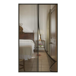 Moskitiera magnetyczna na drzwi 80x200 cm czarna z magnesami