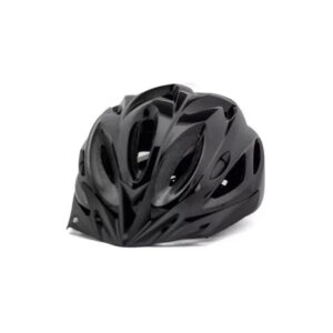 Czarny kask rowerowy z lampką LED rozmiar L 56-62 cm