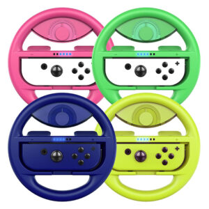 Zestaw 4 kolorowych kierownic do Joy-Con Wheel
