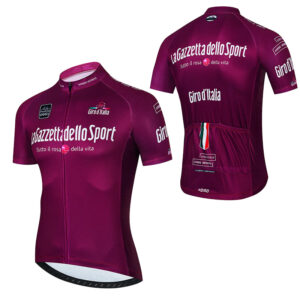 Męska koszulka rowerowa kolarska Giro d’Italia Wydłużony tył, 3 kieszenie 4XL (EU 60/62)