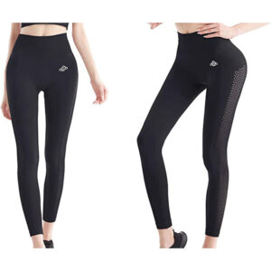 Czarne legginsy sportowe z wysokim stanem w rozmiarze S EU 36