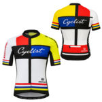 Męska Koszulka rowerowa kolarska EU XS 3 kieszenie wydłużony tył