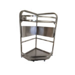 Podwójna półka narożna kuchenna stal nierdzewna