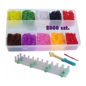 Zestaw 2000 gumek do robienia bransoletek