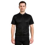 Męska koszulka rowerowa kolarska czarna krótki rękaw S/M