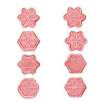 Zestaw 8 foremek świątecznych płatki śniegu do ciastek