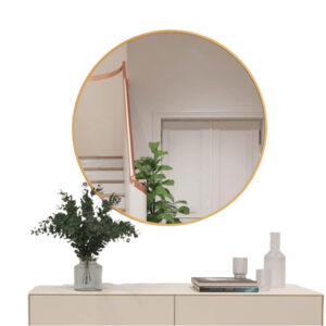 Nowoczesne okrągłe lustro ścienne 50 cm
