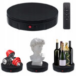 Elektryczny Stół Fotograficzny Obrotowy z Pilotem 22 cm