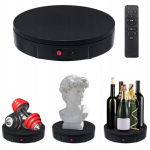 Elektryczny Stół Fotograficzny Obrotowy z Pilotem 22 cm