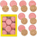 Zestaw 8 stempli świątecznych do ciastek foremki do odciskania