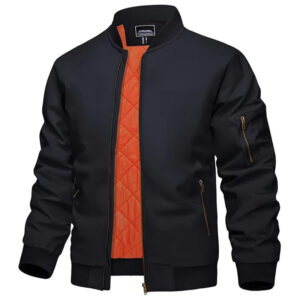 Czarna męska kurtka sportowa całoroczna rozmiar L