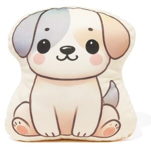 Poduszka dekoracyjna wzór Piesek 38x28 cm plusz miękka przytulanka