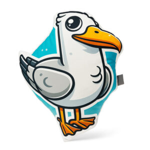 Poduszka dekoracyjna pluszowa Mewa 50x45