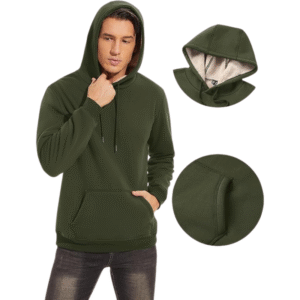 Męska zielona bluza ocieplana polarowa rozmiar XXL