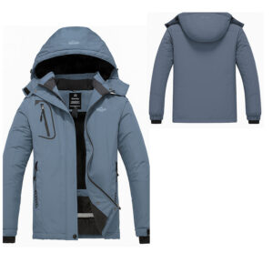 Damska kurtka outdoor niebieska ocieplana M