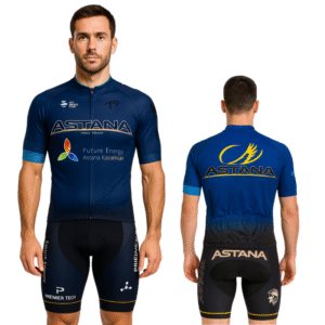 trój rowerowy kolarski męski S granatowy oddychający zestaw