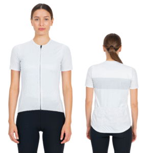 Koszulka rowerowa kolarska krótki rękaw damska M biała