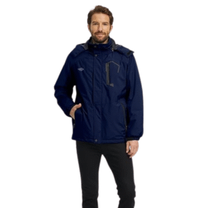 Granatowa męska kurtka outdoor ocieplana XL