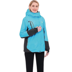 Damska kurtka narciarska turkusowa wodoodporna M