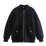 Damska bomberka czarna wodoodporna oversize L