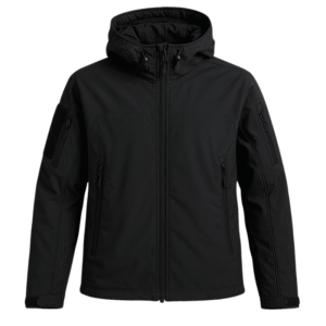 Czarna męska kurtka softshell wodoodporna XL