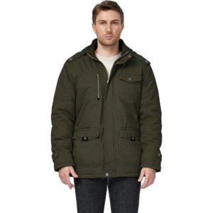 Męska zielona parka ocieplana XXL