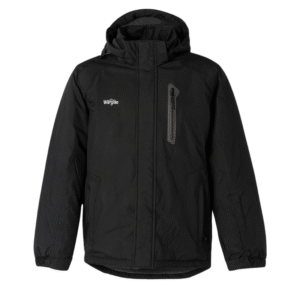 Damska czarna kurtka zimowa wodoodporna z kapturem rozmiar L