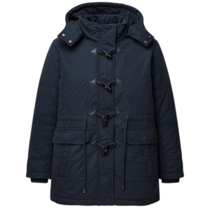 Granatowa kurtka męska casual z zapięciem na guziki M