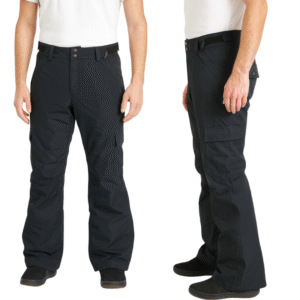 Męskie spodnie trekkingowe ocieplane czarne EU XL