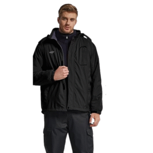 Czarna męska kurtka outdoor wodoodporna z kapturem rozmiar XL