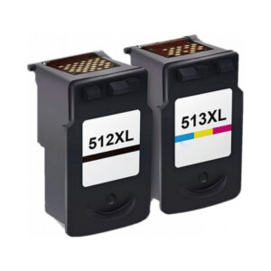 Zestaw tuszy zamiennych Canon 512XL Black + 513XL Kolor
