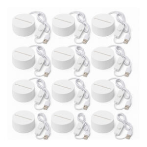 Baza Led lampka biała 12 sztuk. baza